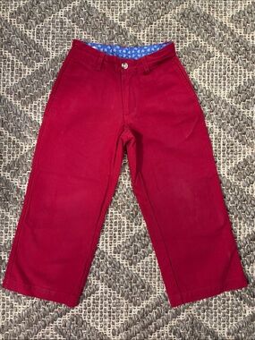 Boy’s Crimson Chino Pants - Classic Casual Fit